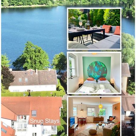 Snug Stays I 3 Zimmer Design Apartment Am See Mit Garten I Home Office I Highspeed Wifi Weßling 외부 사진